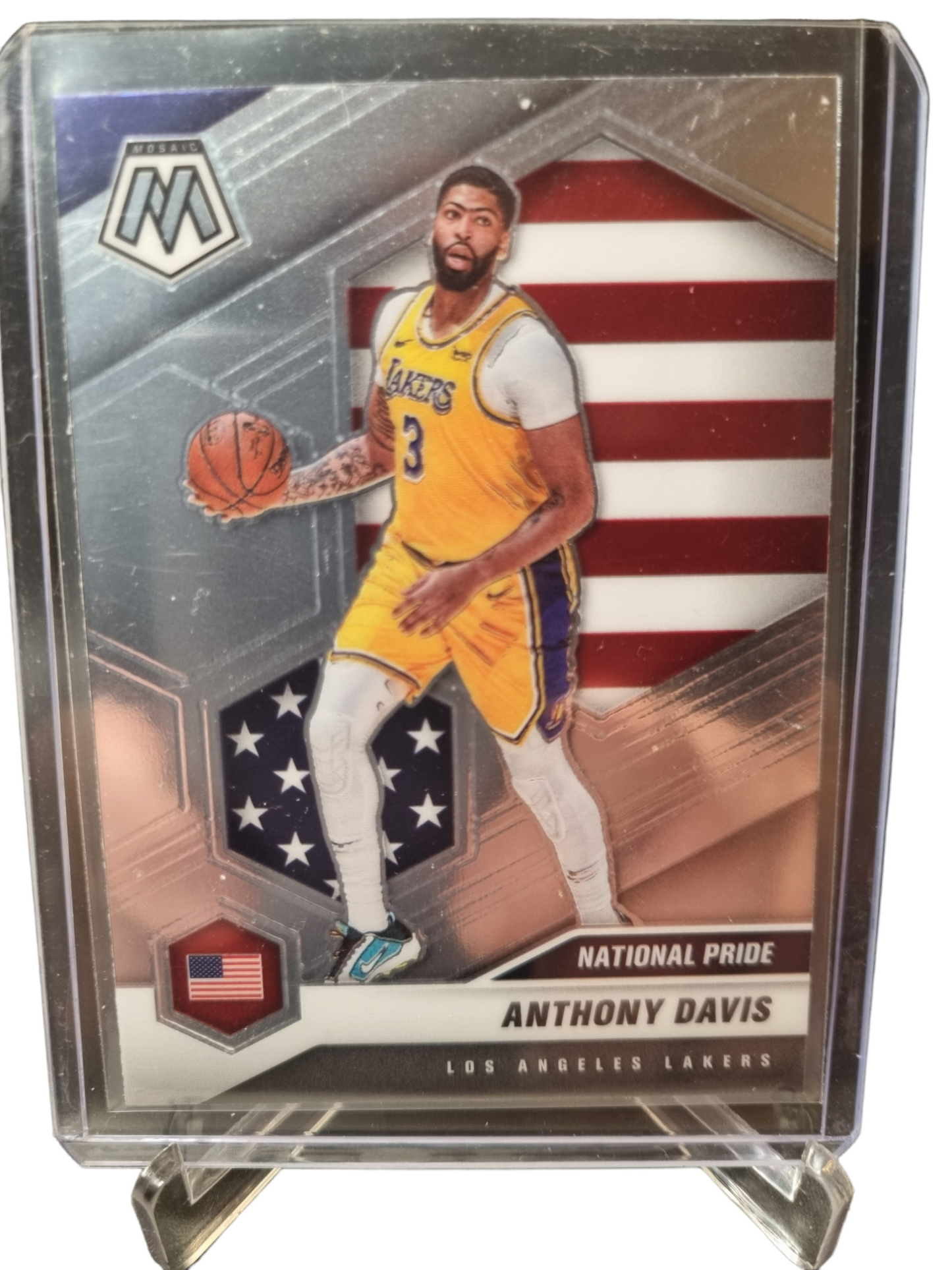 2020-21 Panini Mosaic #250 Anthony Davis National Pride