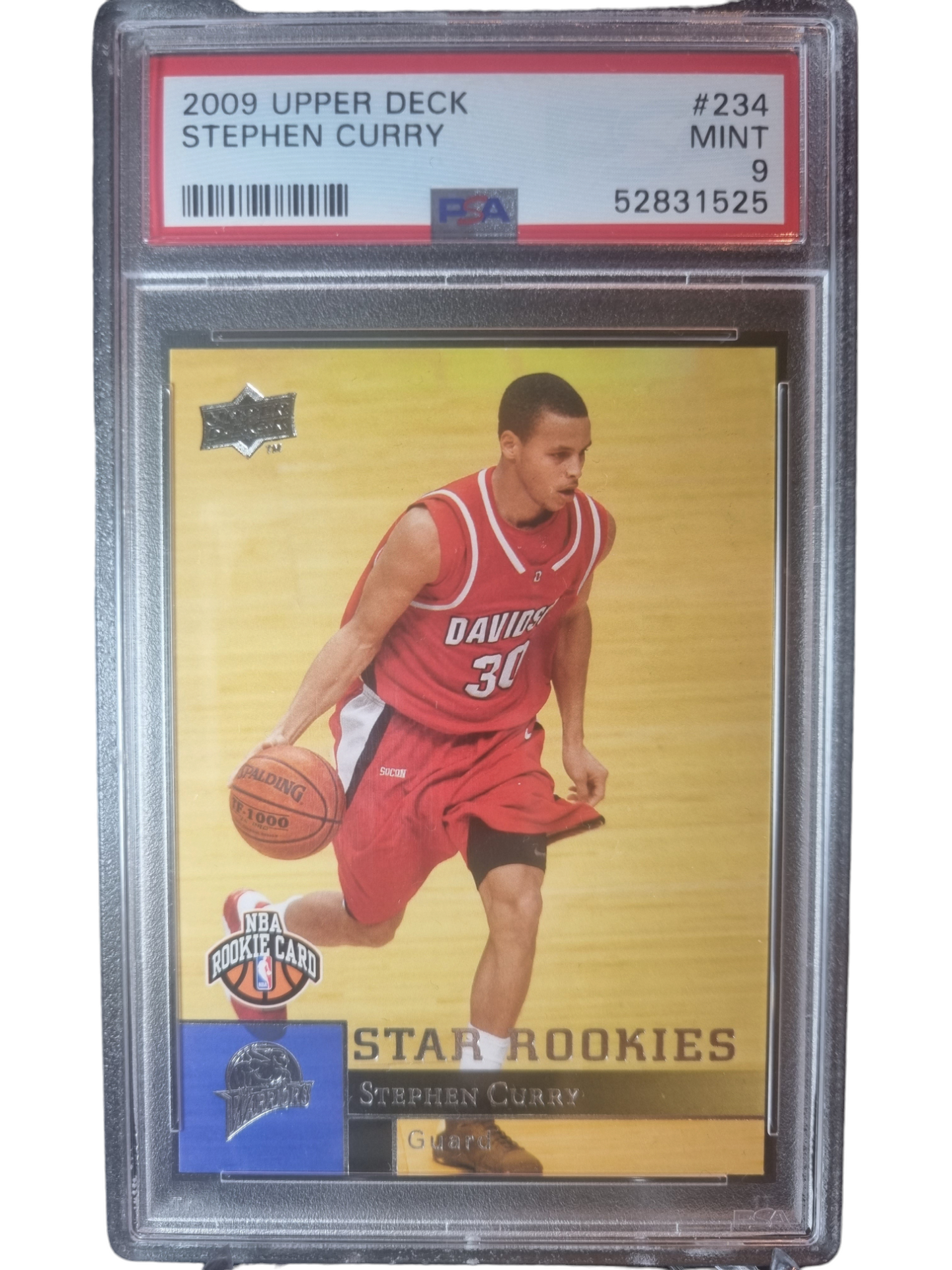 2009 Upper Deck #234 Stephen Curry Rookie Card PSA 9 Mint