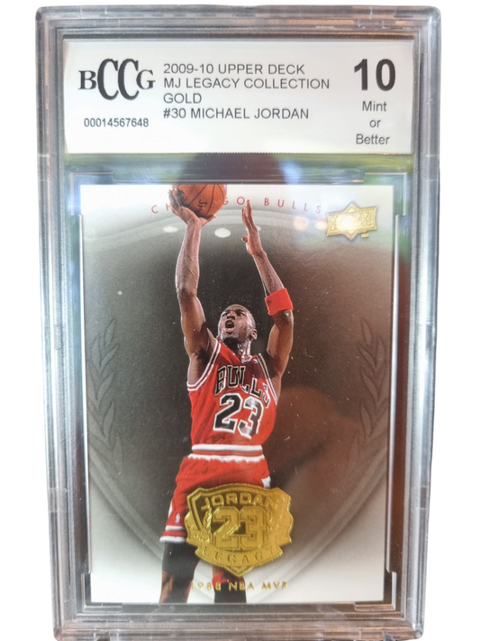 2009 Upper Deck # 30 Michael Jordan Legacy Collection BGS 10 Mint Or Better