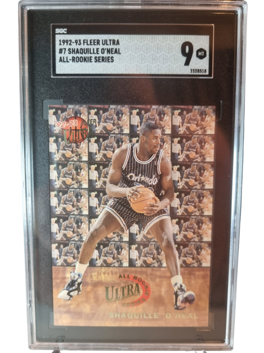 1992 Fleer Ultra #7 Shaquille O'Neal All Rookie Series SGC 9