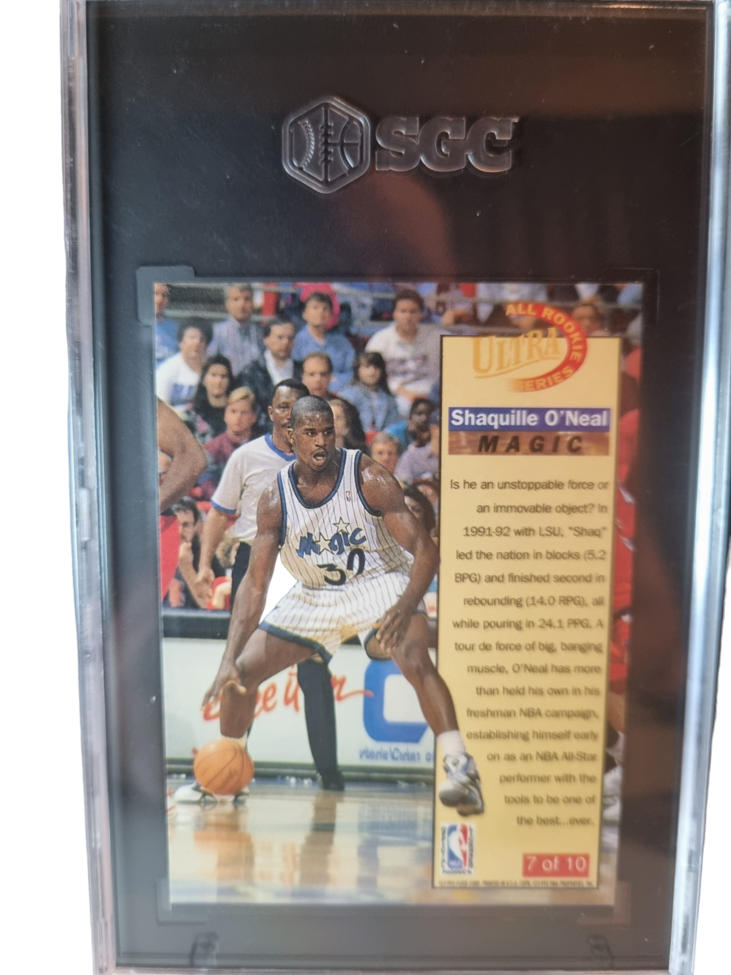 1992 Fleer Ultra #7 Shaquille O'Neal All Rookie Series SGC 9