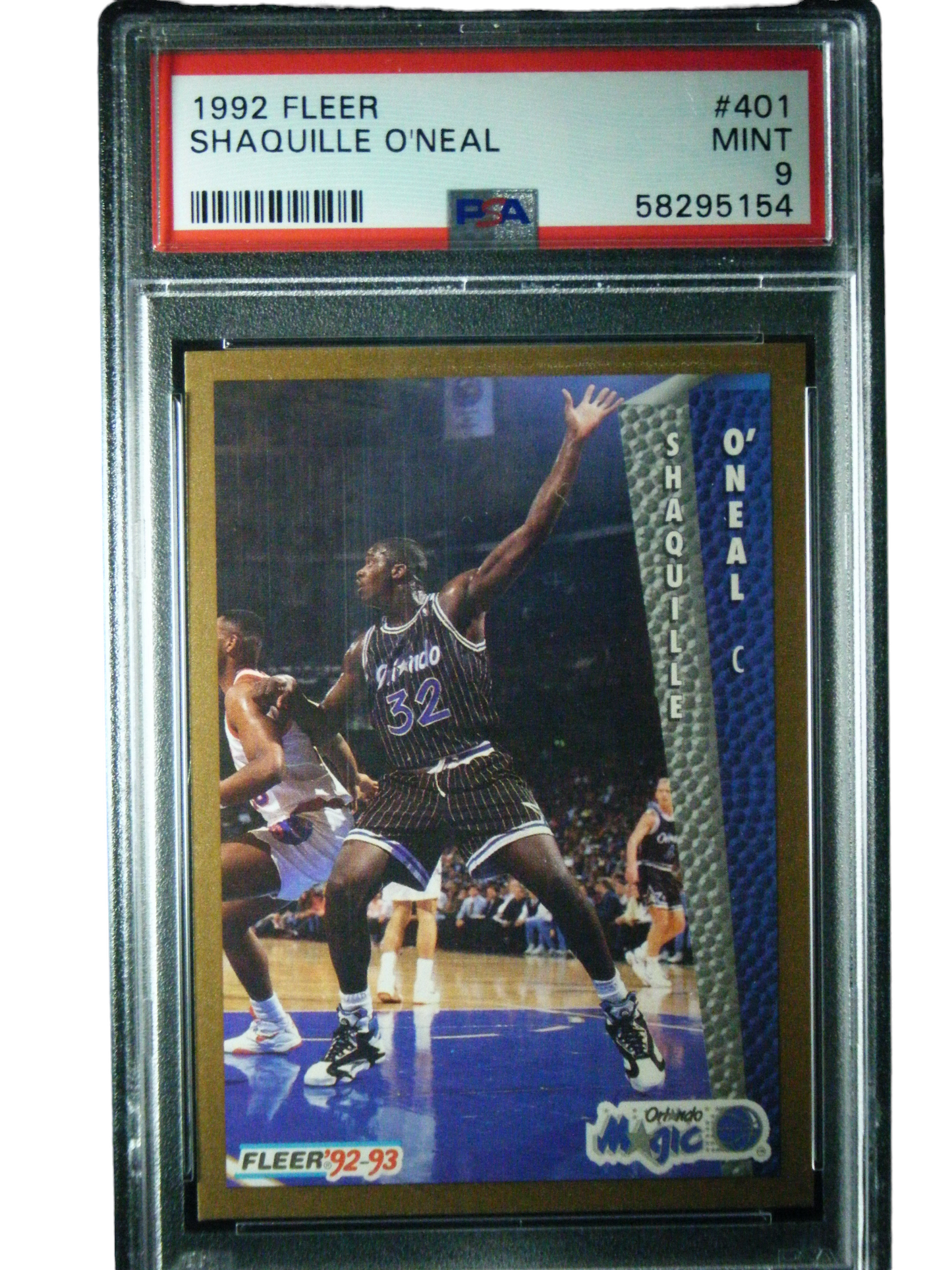 1992 Fleel Shaquille O'Neal Rookie Card PSA 9 Mint