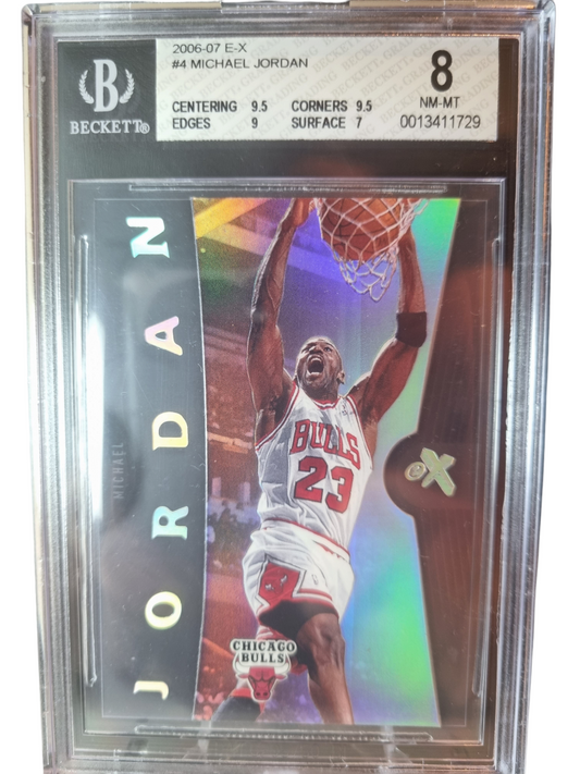 2006 E-X #4 Michael Jordan BGS 8 Near Mint