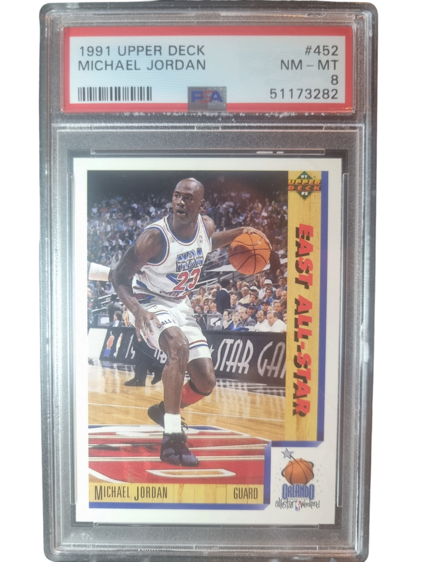 1991 Upper Deck #452 Michael Jordan PSA 8 Near Mint