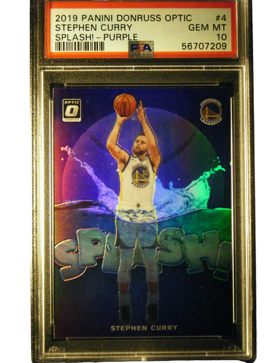 Stephen Curry Panini Donruss Optic Splash - Purple PSA 10 Gem Mint