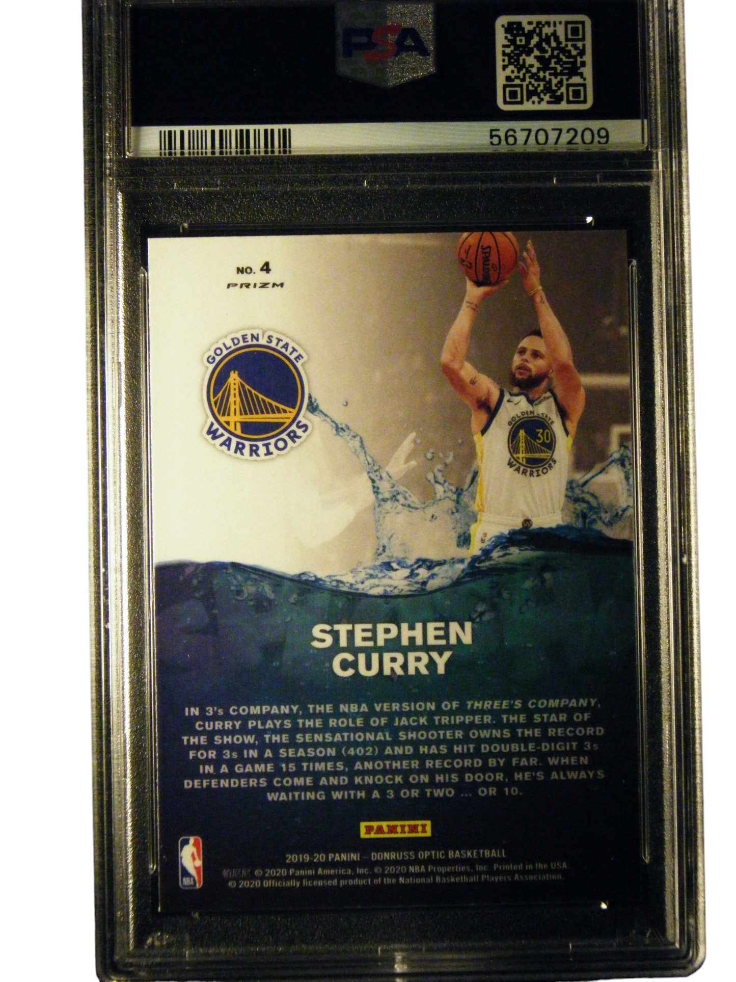 Stephen Curry Panini Donruss Optic Splash - Purple PSA 10 Gem Mint