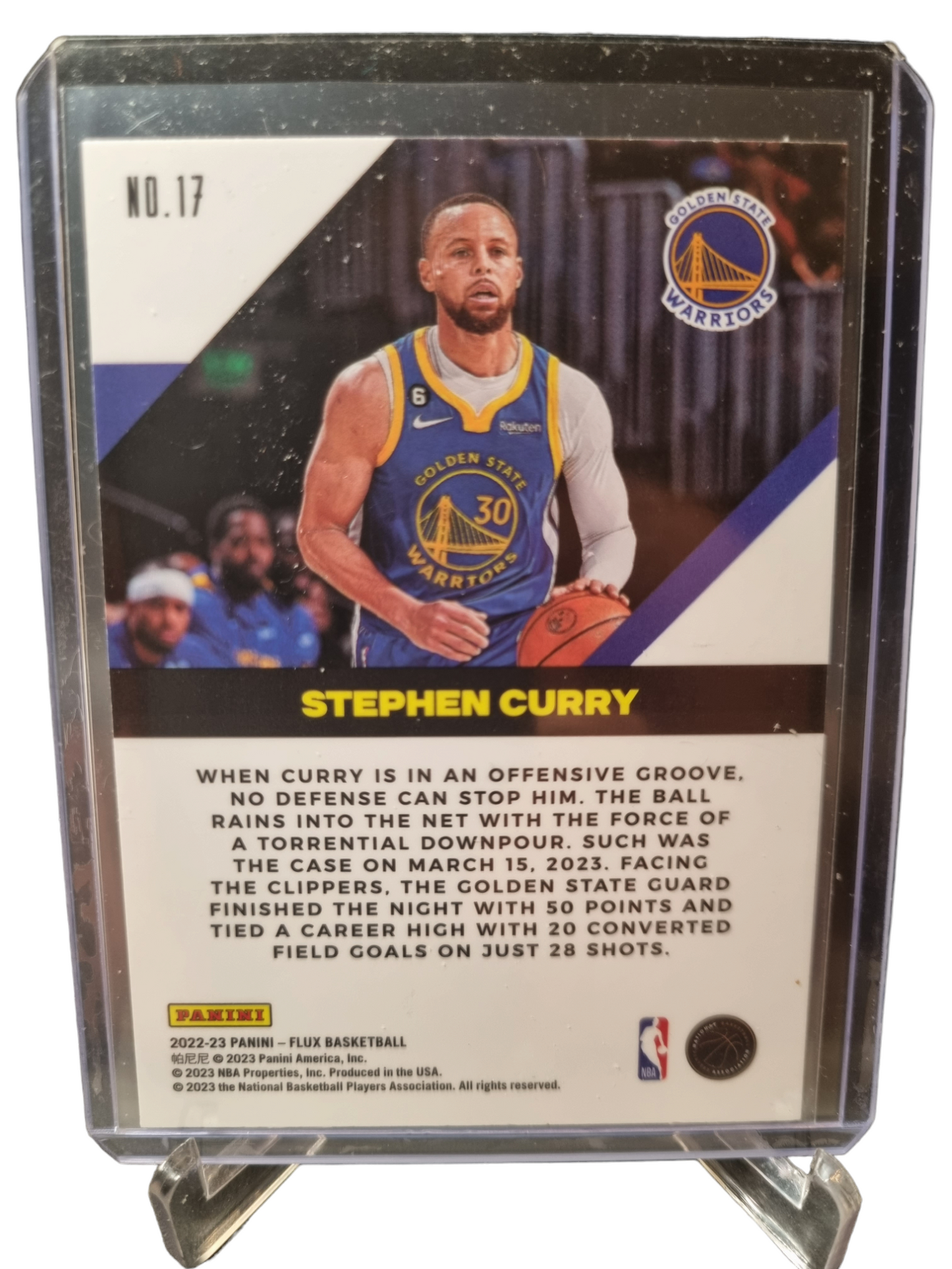 2022-23 Panini Flux #17 Stephen Curry Flow Motion