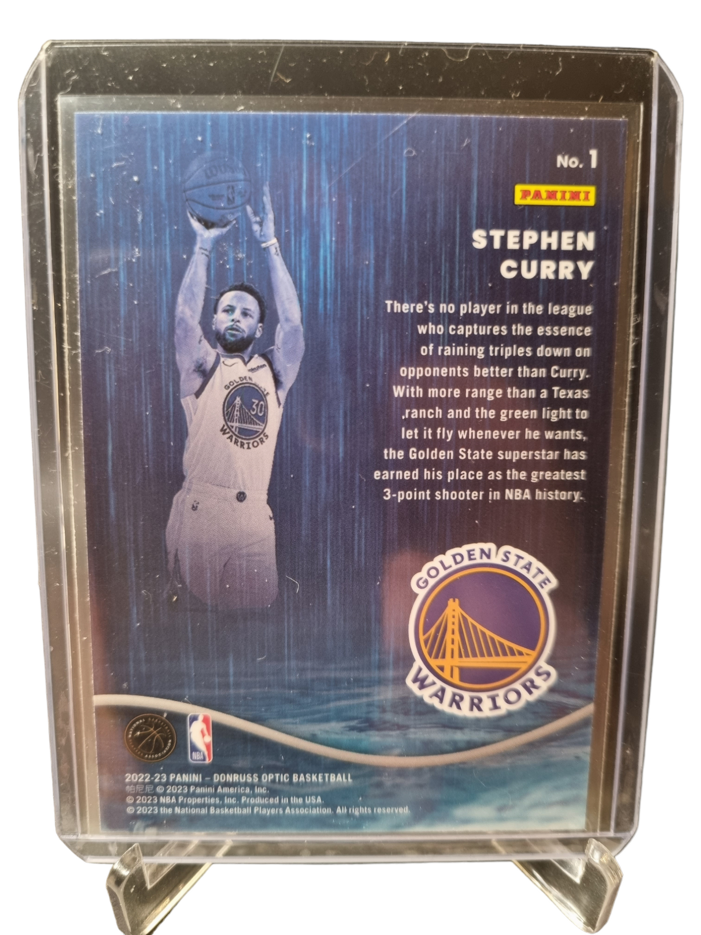 2022-23 Panini Donruss Optic #1 Stephen Curry Raining 3s