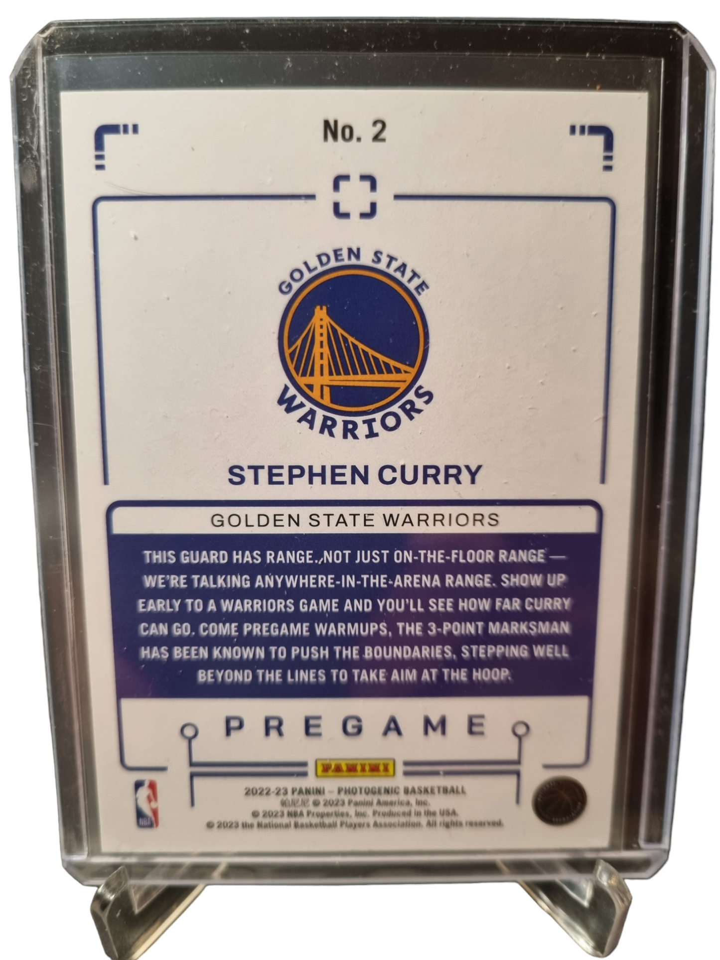 2022-23 Panini Photogenic #2 Stephen Curry Pregame