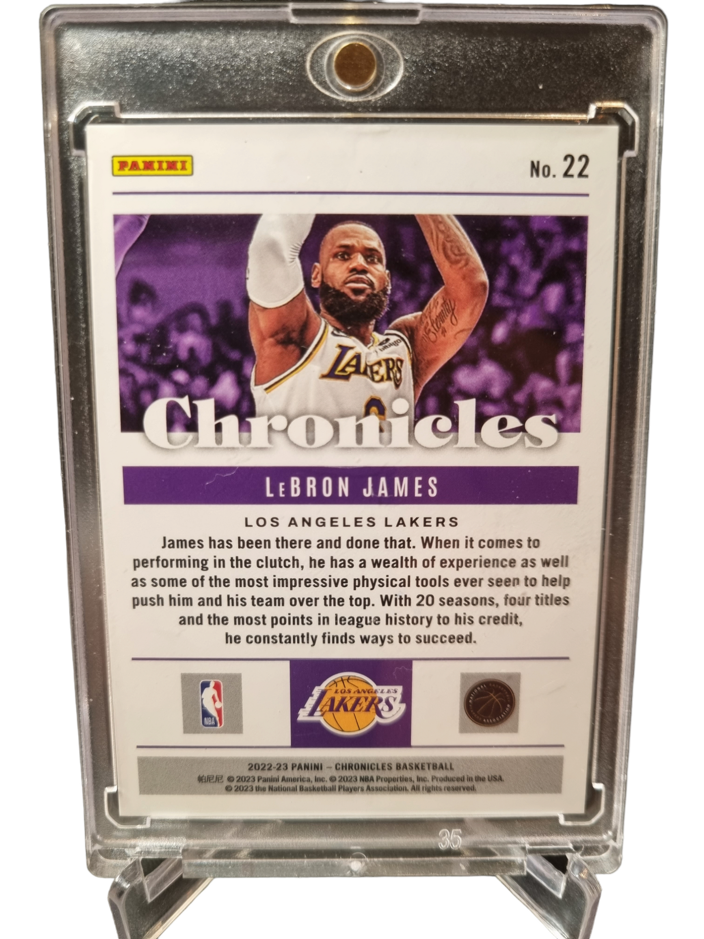 2022-23 Panini Chronicles #22 Lebron James Asia Red Scope