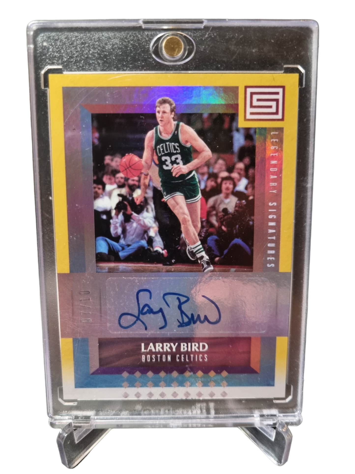 2017-18 Panini Status #LS- LBD Larry Bird Autograph Gold 07/10