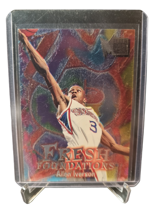 1996-97 Fleer Metal #236 Allen Iverson Rookie Card Fresh Foundations