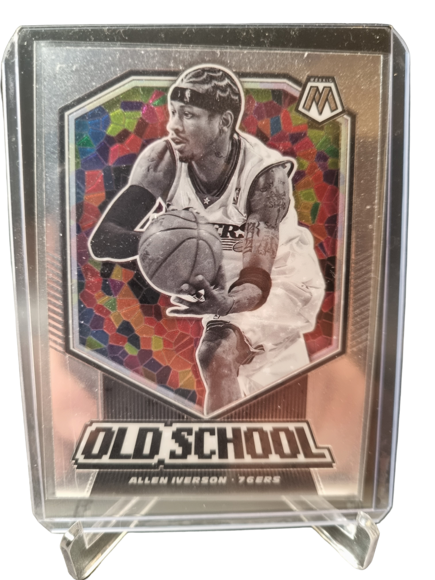 2019-20 Panini Mosaic #14 Allen Iverson Old School