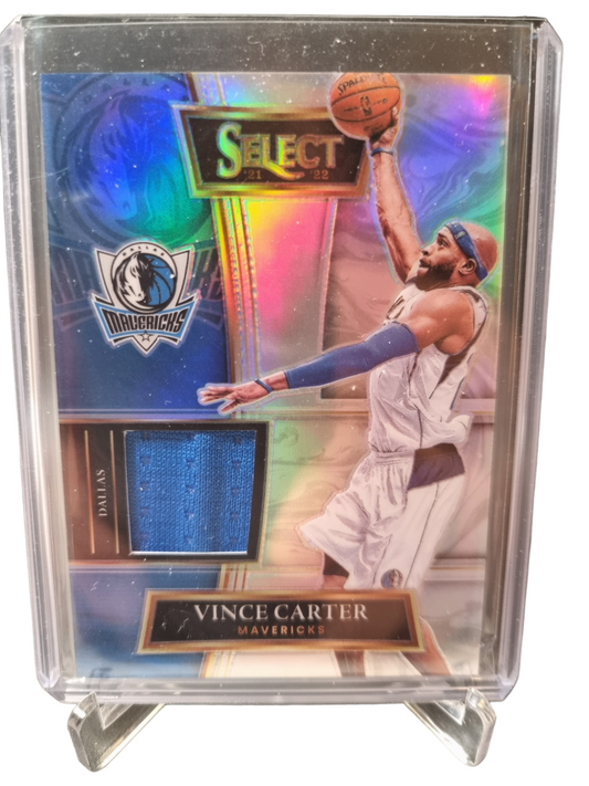 2021-22 Panini Select #SS-VCT Vince Carter Game Worn Patch Silver Prizm