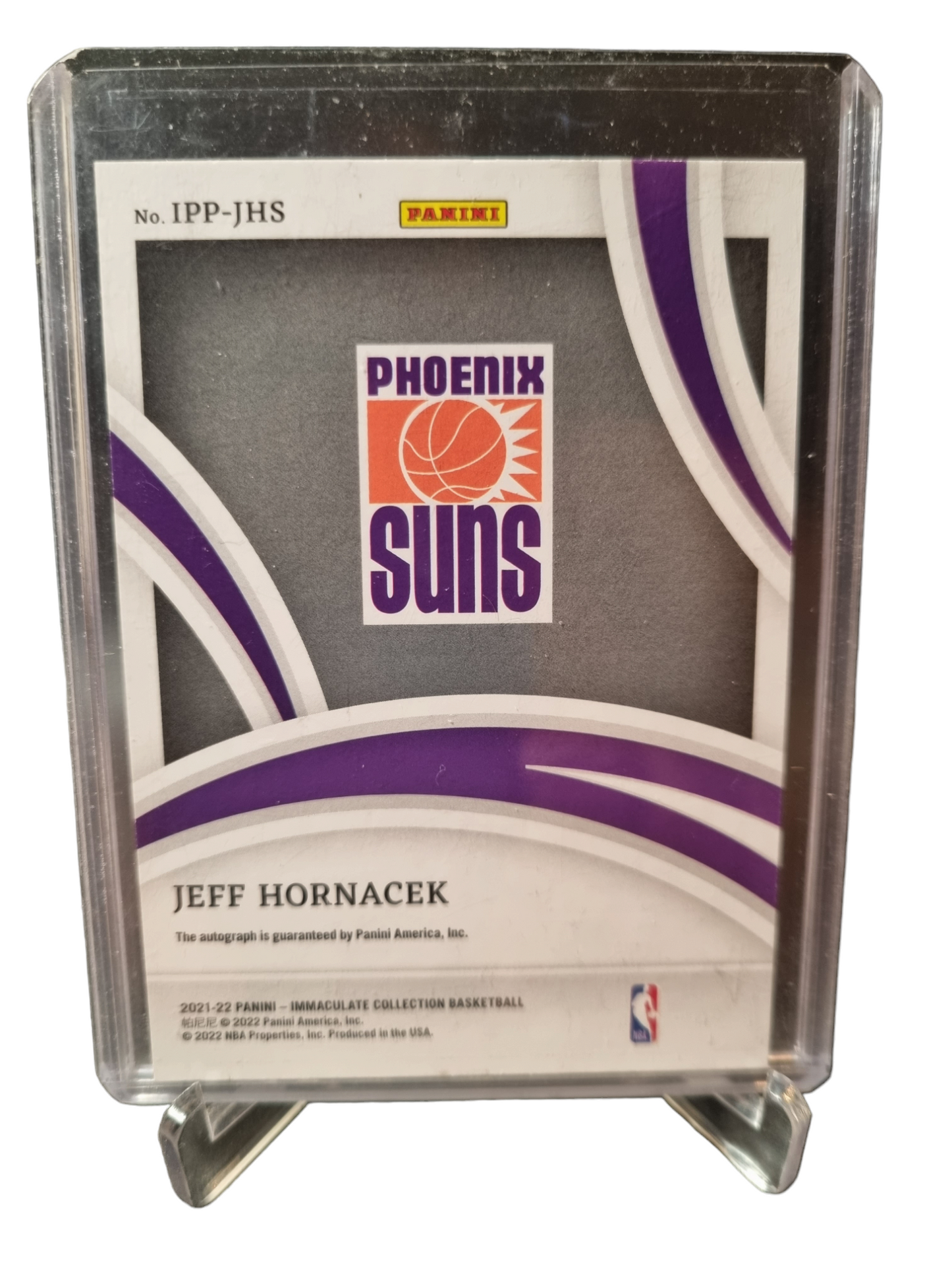 2021-22 Panini Immaculate #IPP-JHS Jeff Hornacek Past And Present Signatures 01/10