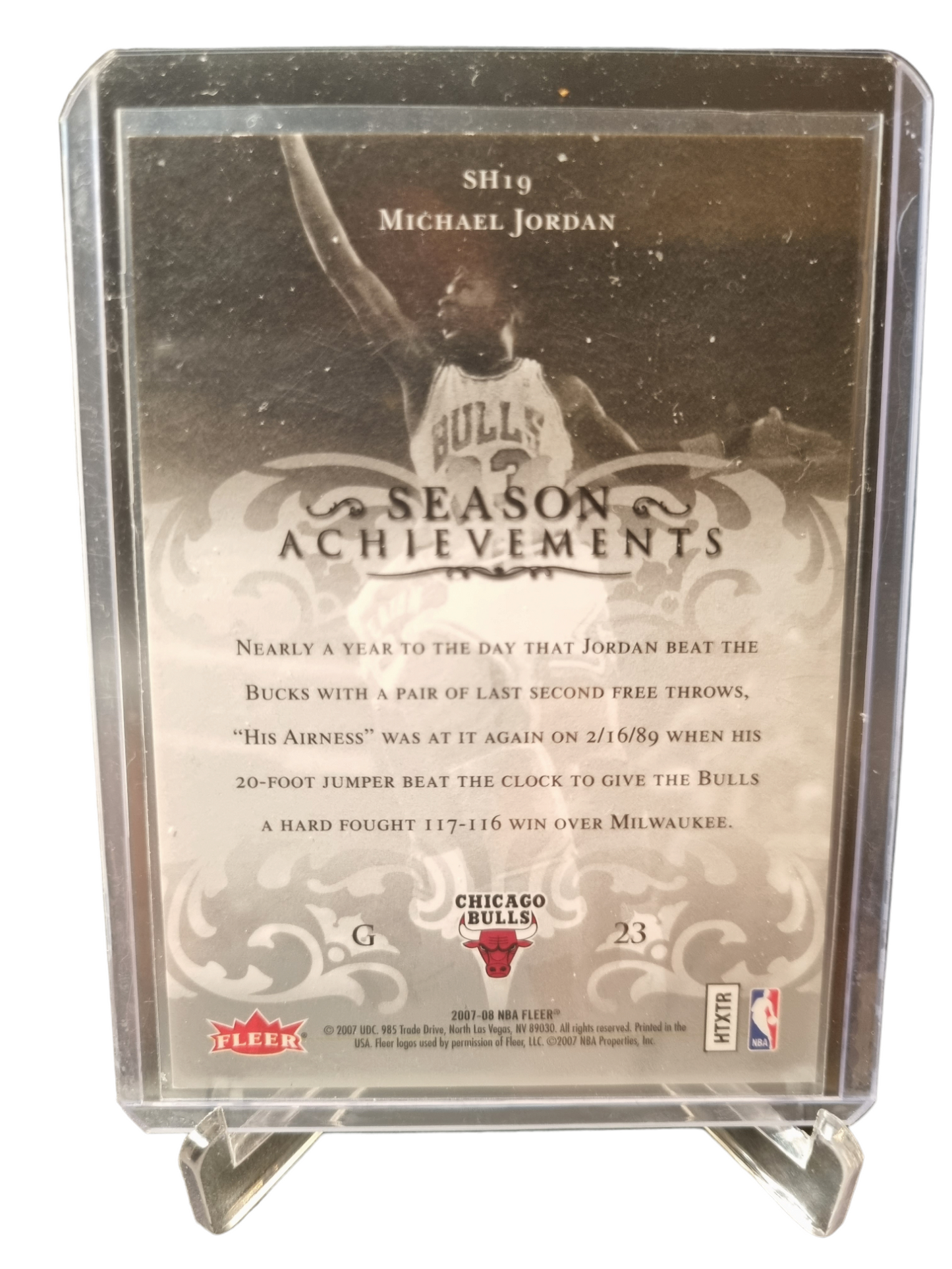 2007-08 Fleer #SH19 Michael Jordan Season Achievements