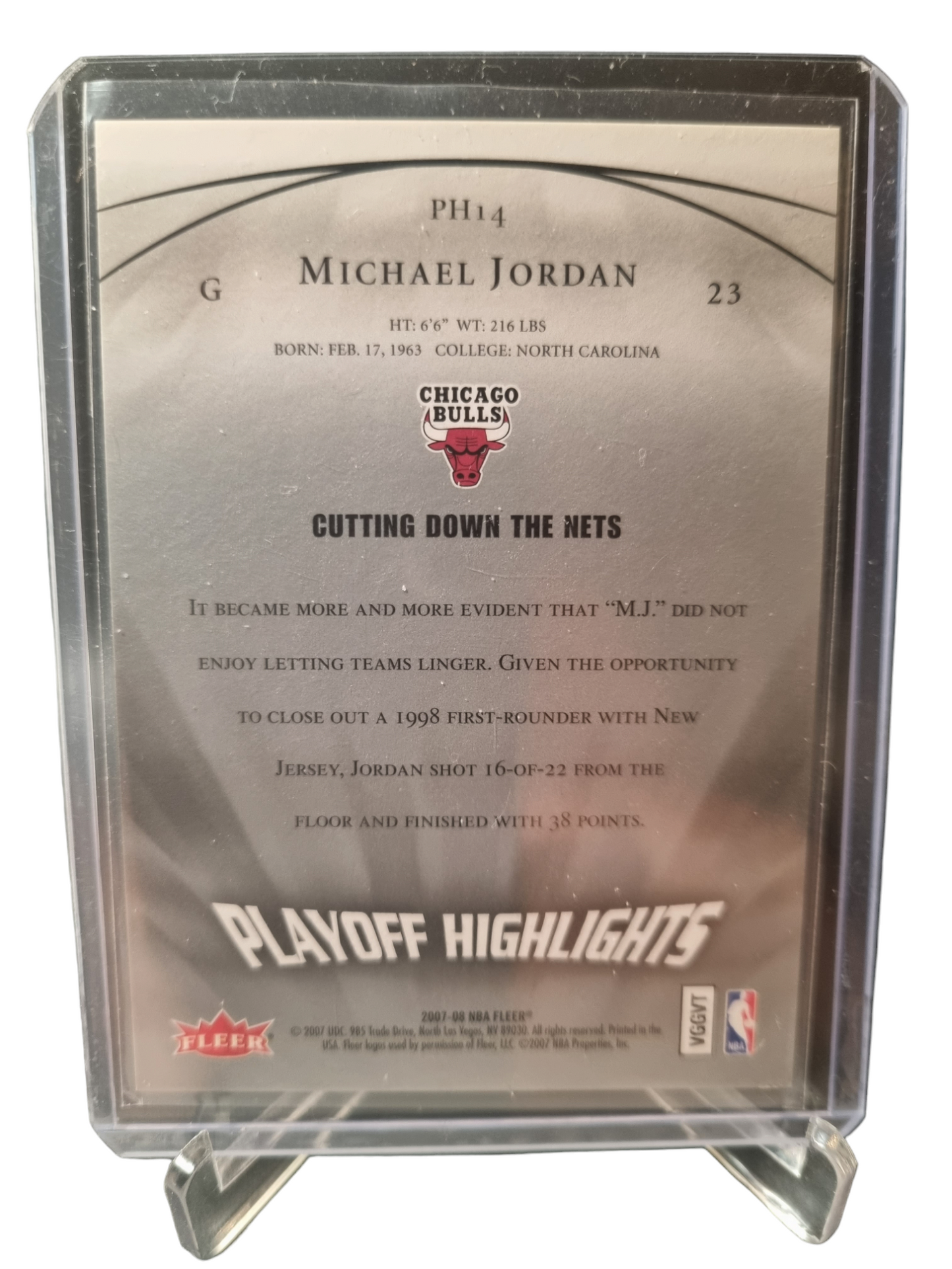 2007-08 Fleer #PH14 Michael Jordan Play Off Highlights