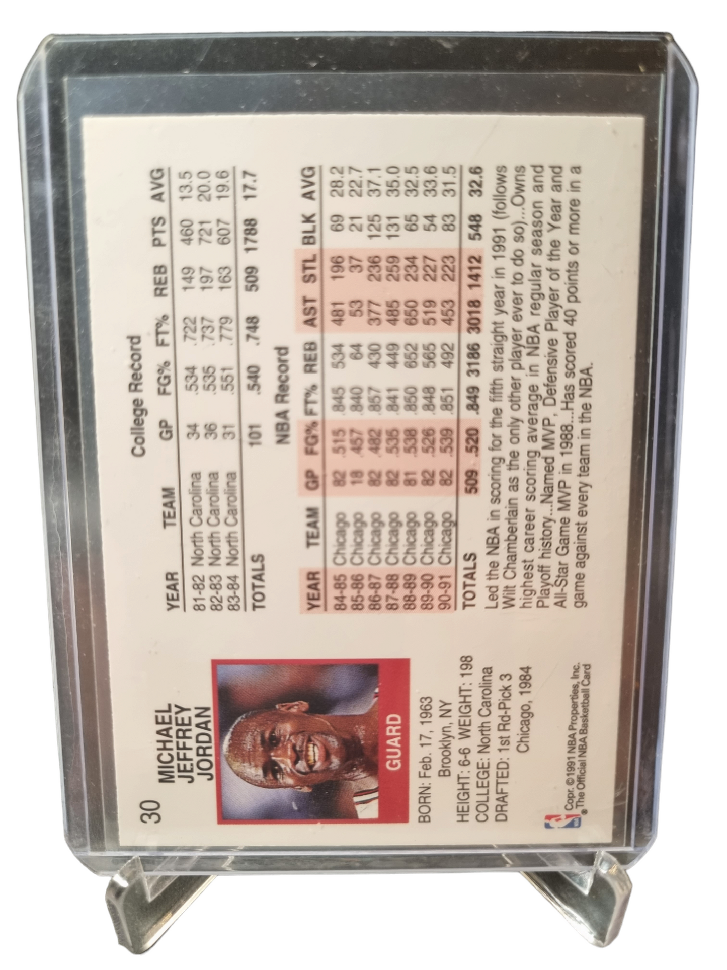 1991 Hoops #30 Michael Jordan MVP