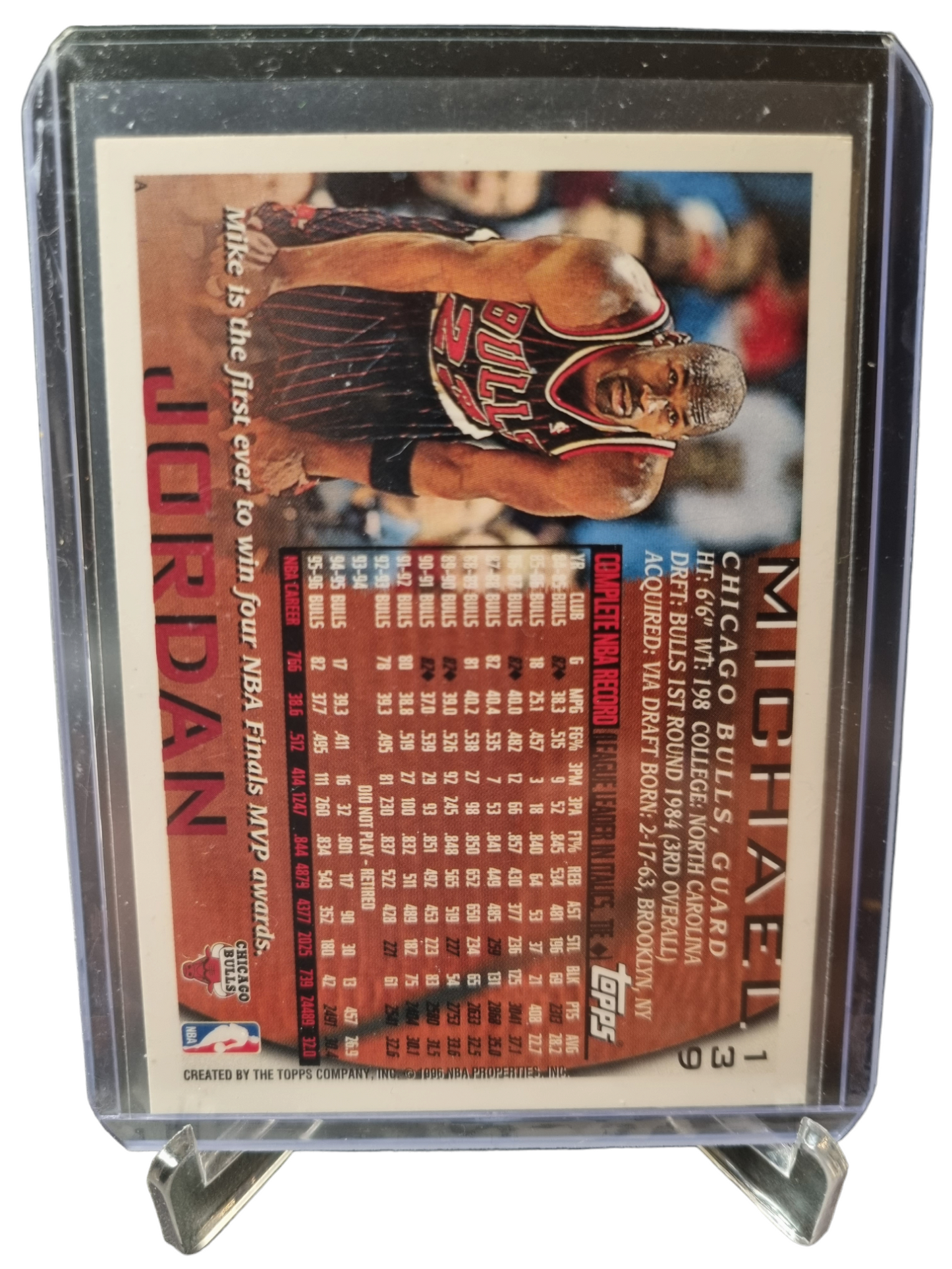 1996 Topps #139 Michael Jordan