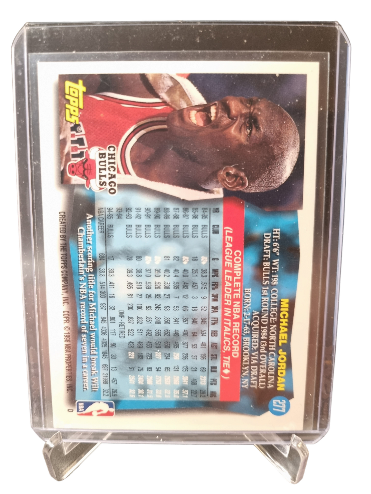 1996 Topps #277 Michael Jordan