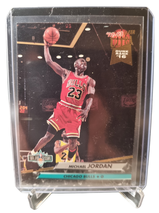 1992-93 Fleer Ultra #216 Michael Jordan NBA Jam Sessions Dunk Rank 16