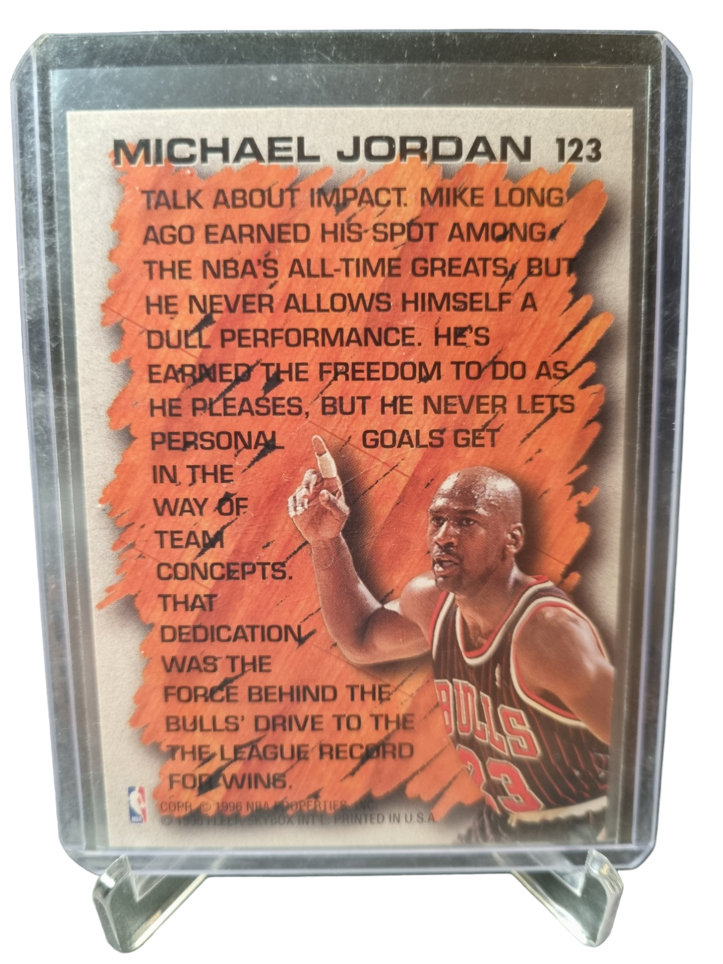 1996-97 Fleer #123 Michael Jordan Hardwood Leader