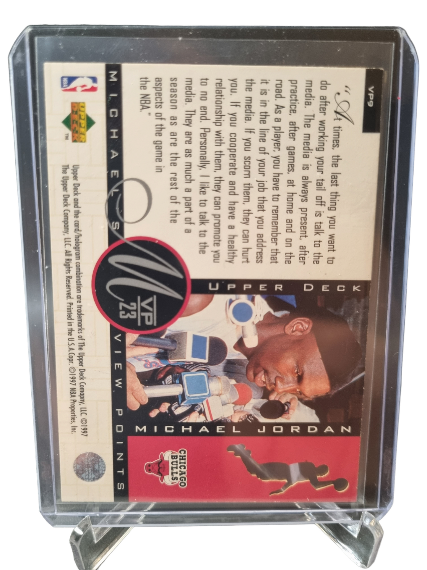 1997 Upper Deck #VP9 Michael Jordan MVP 23