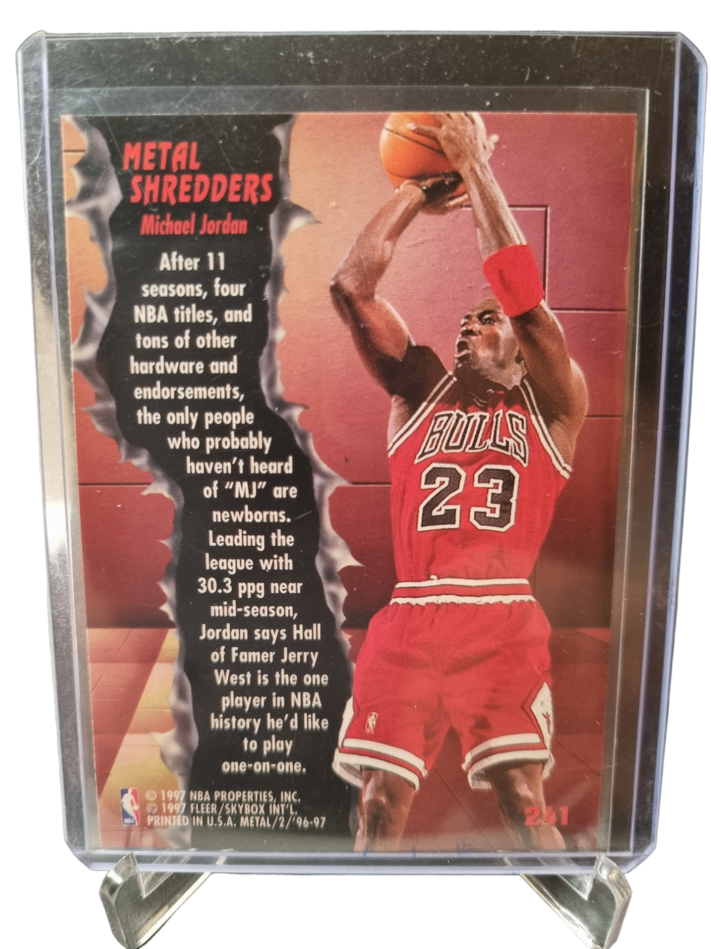 1996-97 Fleer Metal #241 Michael Jordan Metal Shredders