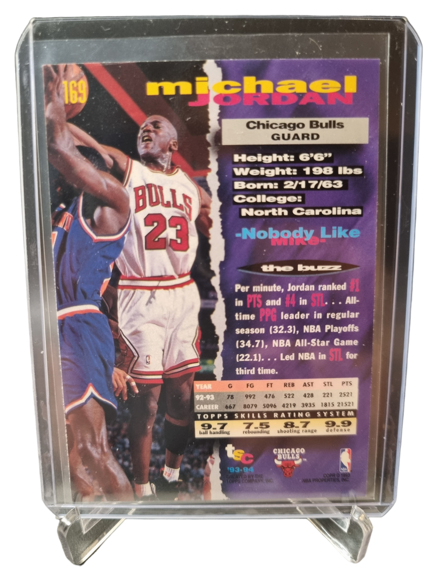 1993-94 Topps Stadium Club #169 Michael Jordan