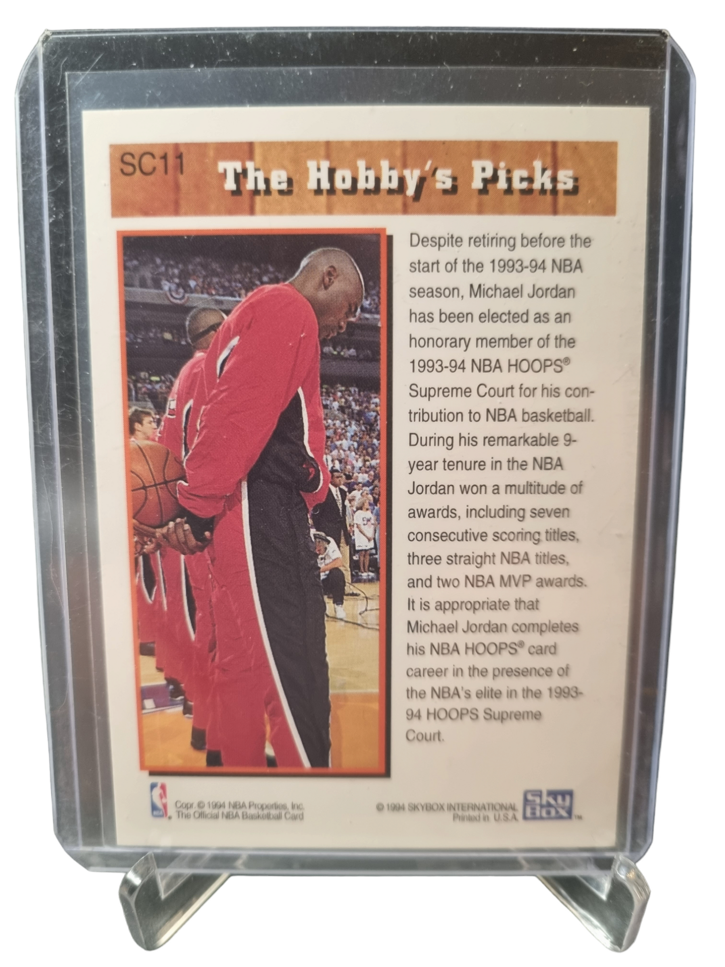 1993-94 Hoops #SC11 Michael Jordan Supreme Court