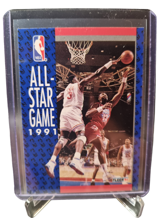 1991 Fleer #236 Michael Jordan 1991 All-Star Game Unstoppable Force vs Unbeatable Man