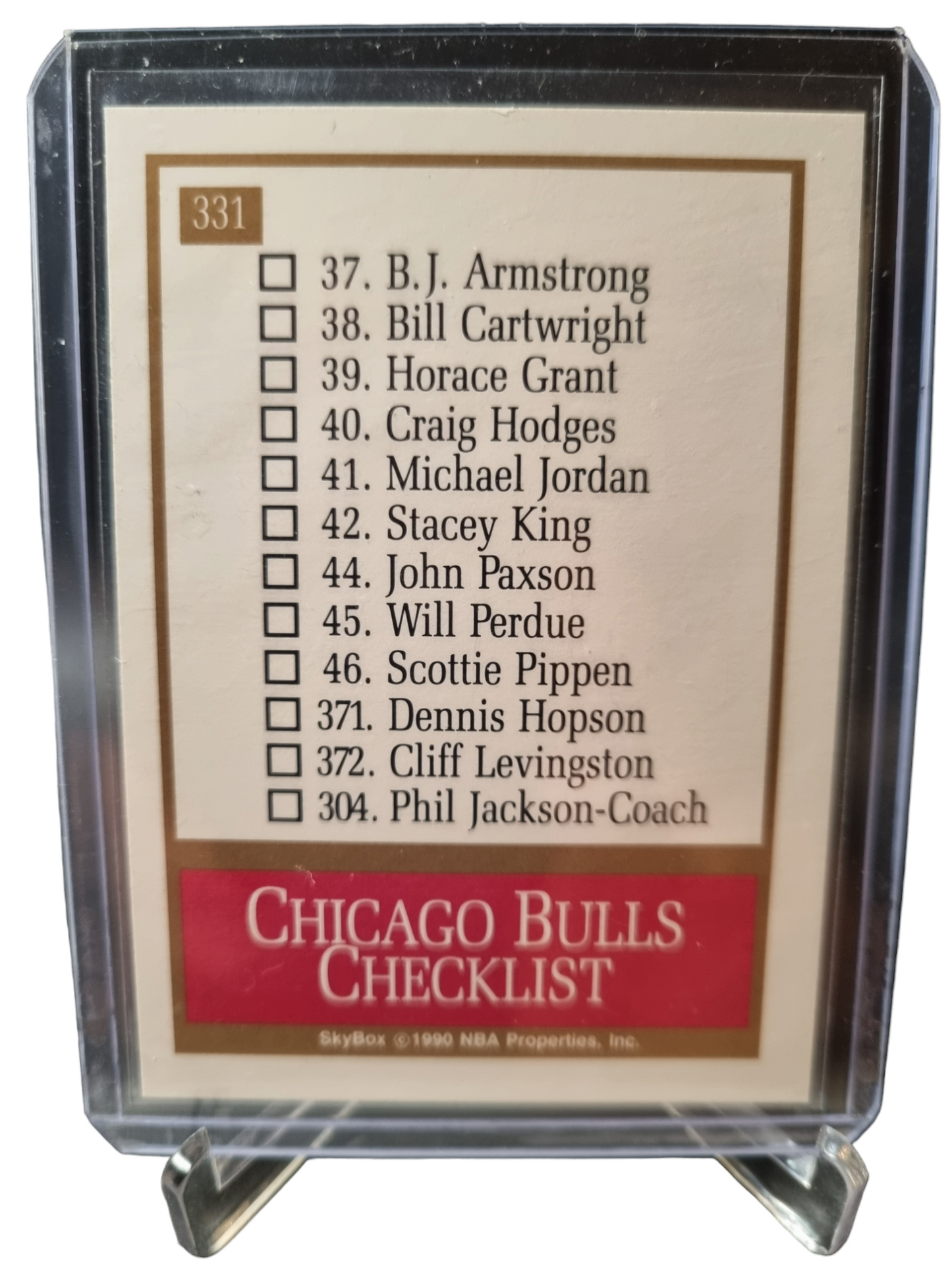 1990 Sky Box #331 Michael Jordan Chicago Bulls Checklist