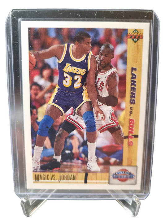 1991 Upper Deck #34 Magic VS Jordan Classic Confrontation