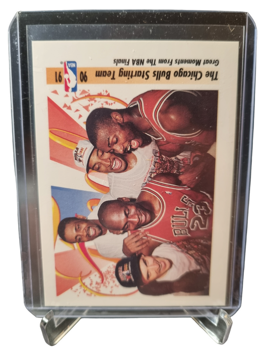1991 Sky Box #337 Michael Jordan Bulls Starting Team