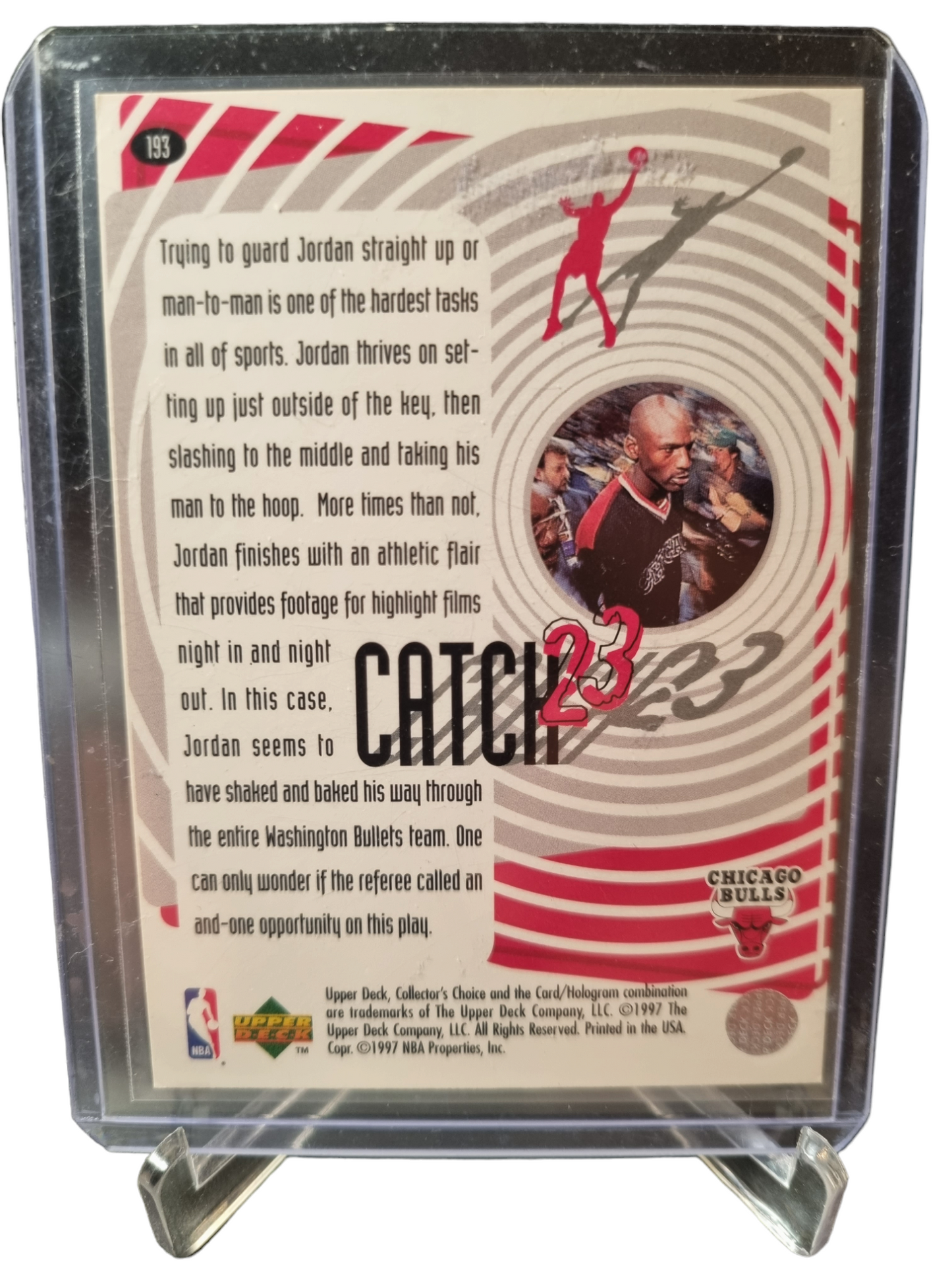 1997 Upper Deck #193 Michael Jordan Catch 23 Shake and Bake