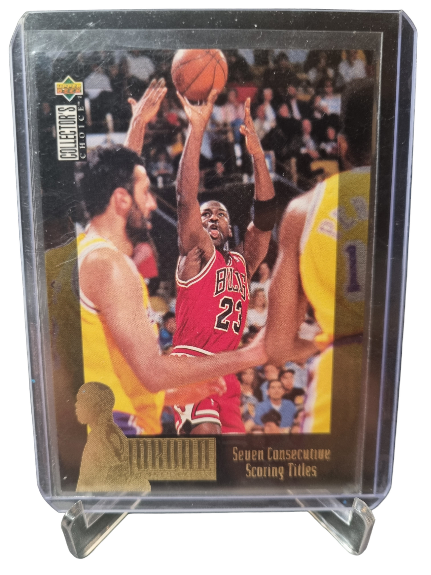 1995 Upper Deck #JC9 Michael Jordan Seven Consecutive Scoring Titles