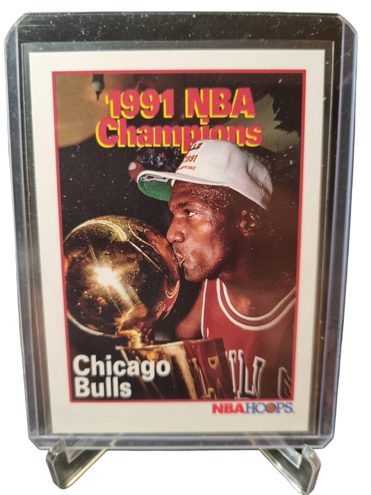 1991 Hoops #543 Michael Jordan 1991 NBA Champions