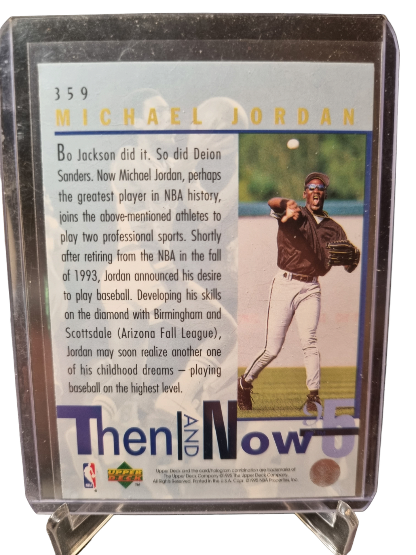 1995 Upper Deck #359 Michael Jordan Then and Now