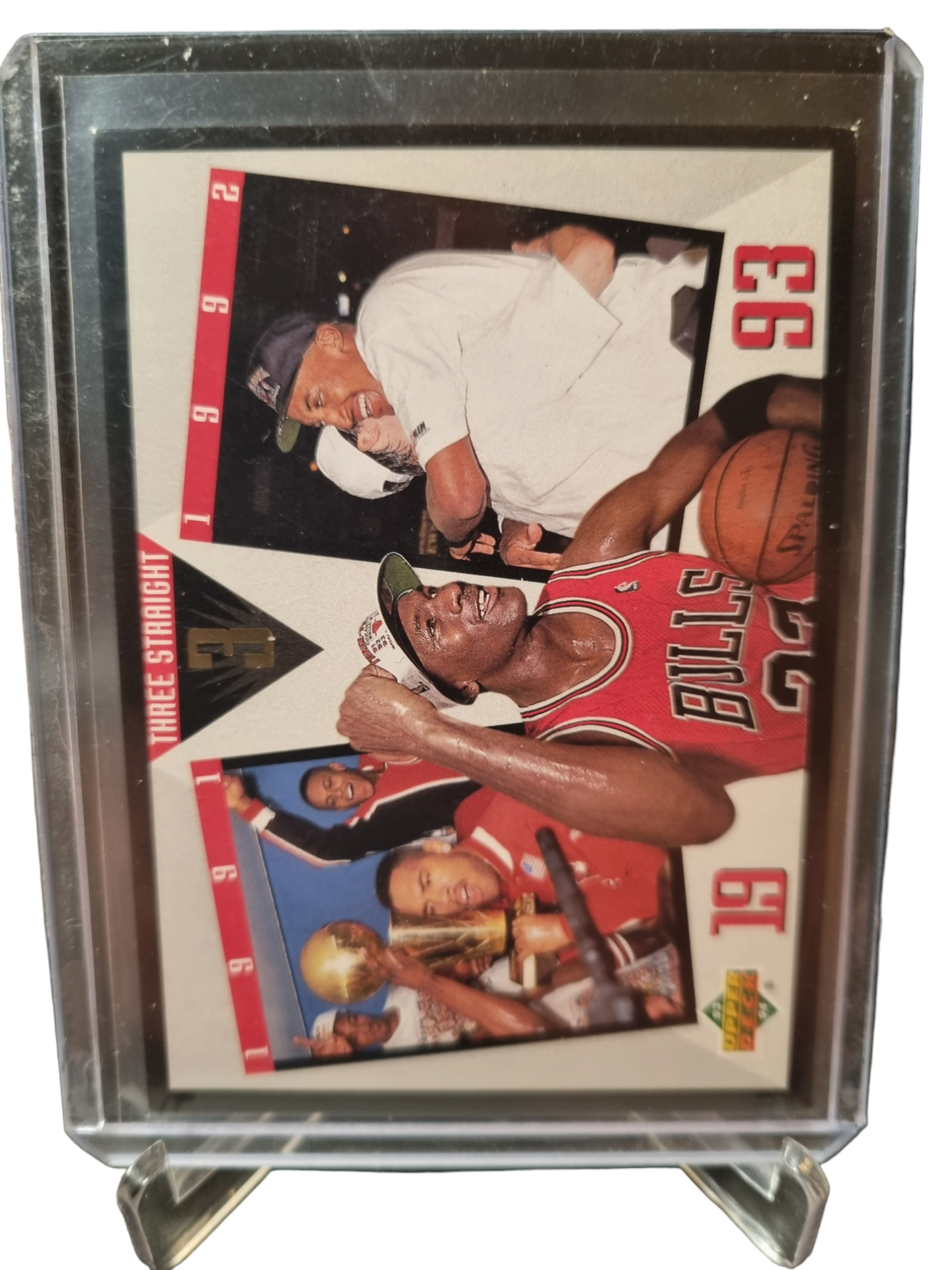 1990 Upper Deck #SP-4 Michael Jordan Three Straight Championships