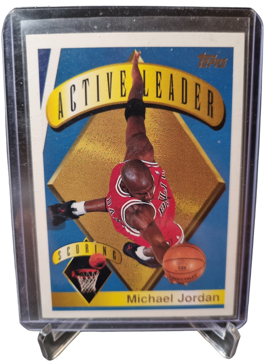1995-96 Topps #1 Michael Jordan Active Leader Scoring