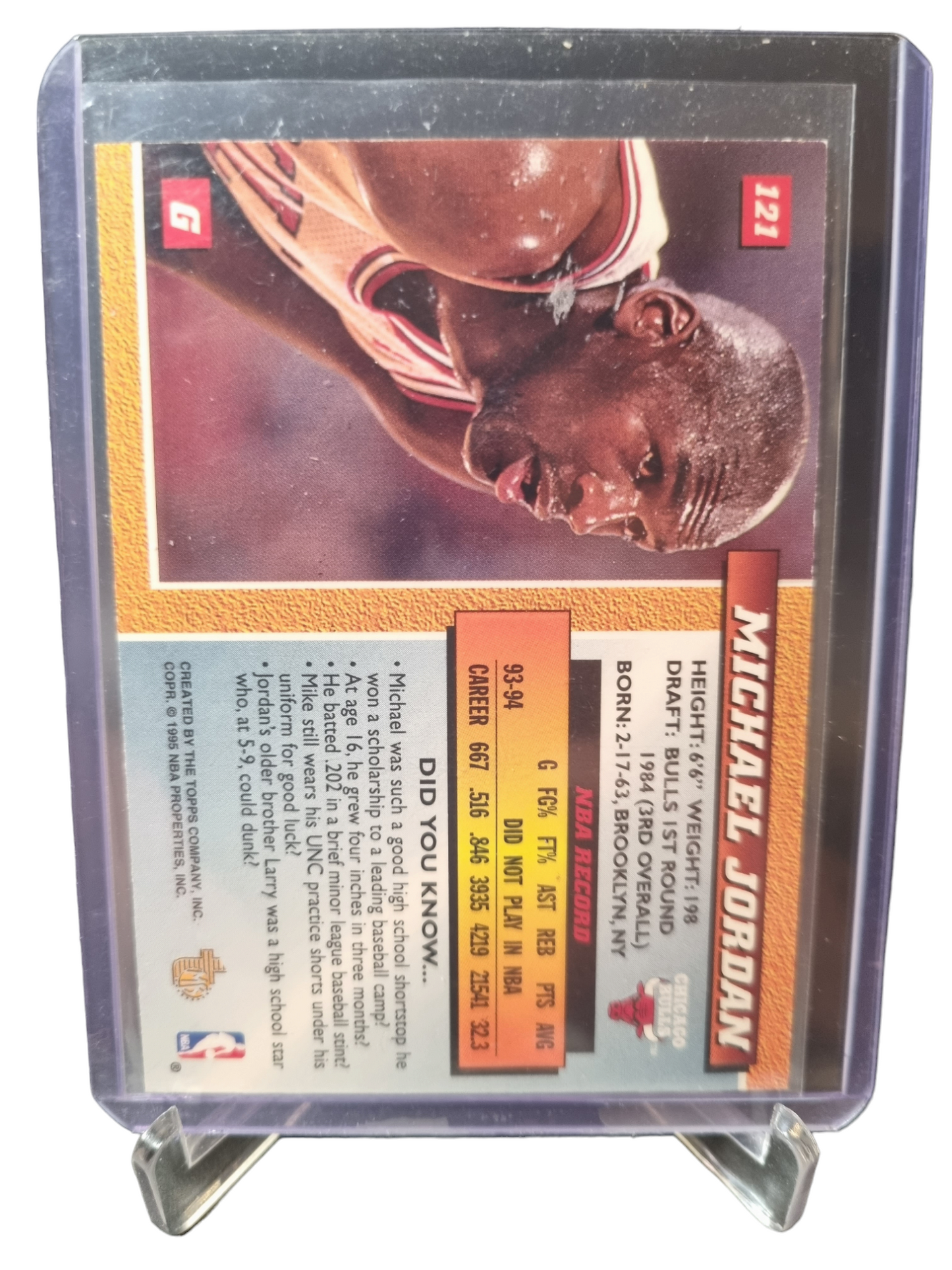 1995 Topps #121 Michael Jordan