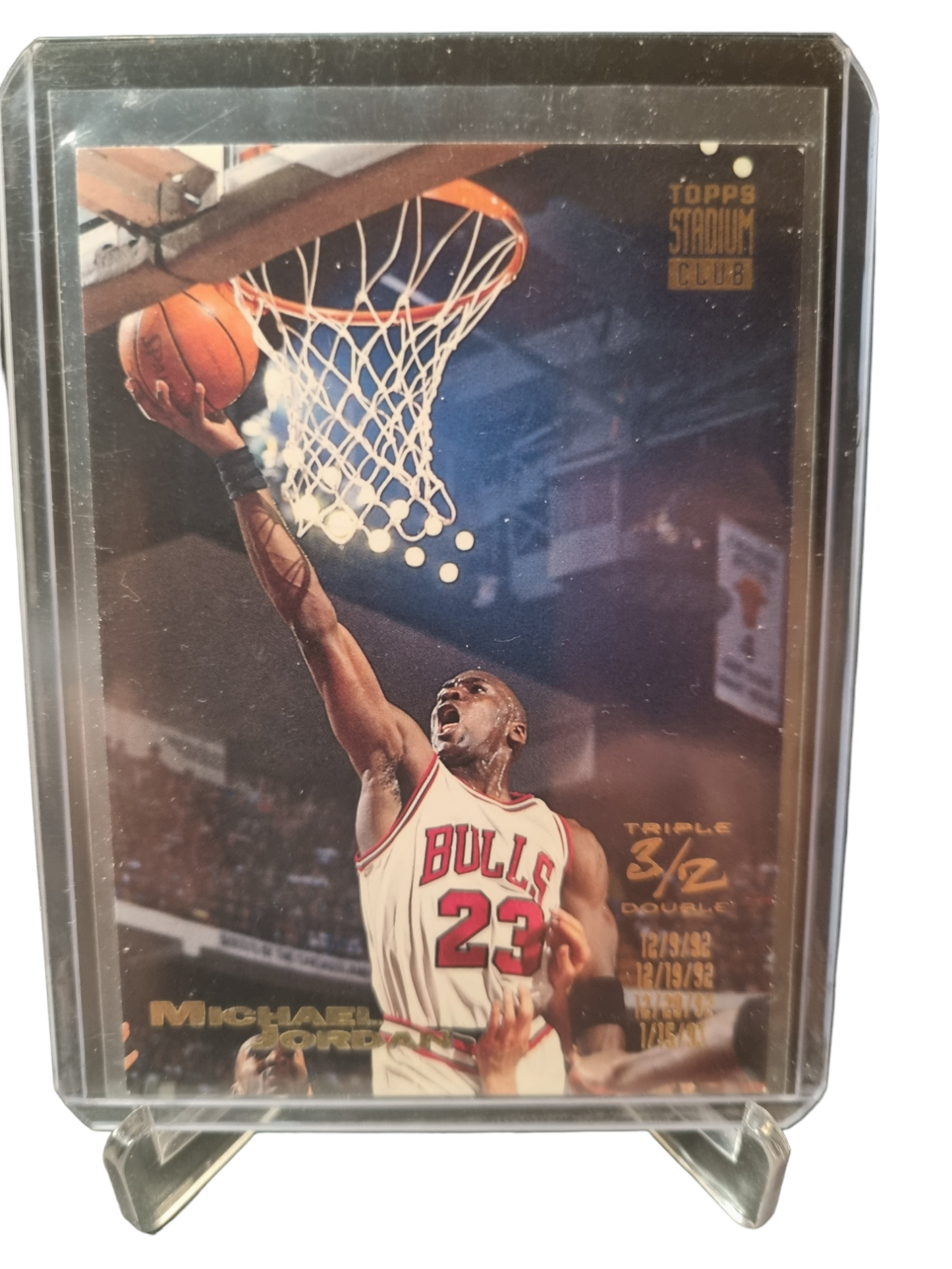 1993-94 Topps #1 Michael Jordan Topps Stadium Club Triple Double