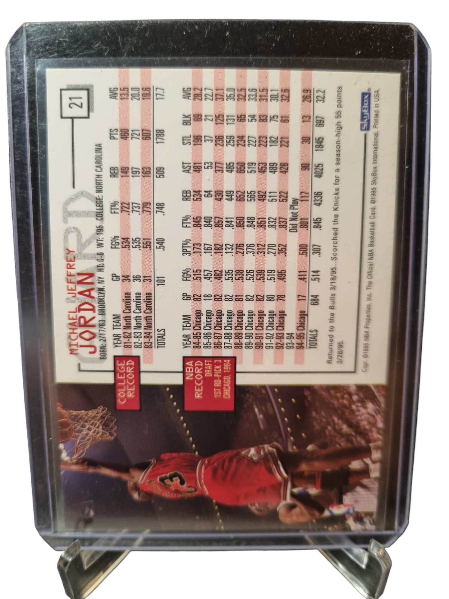 1995 Hoops #21 Michael Jordan