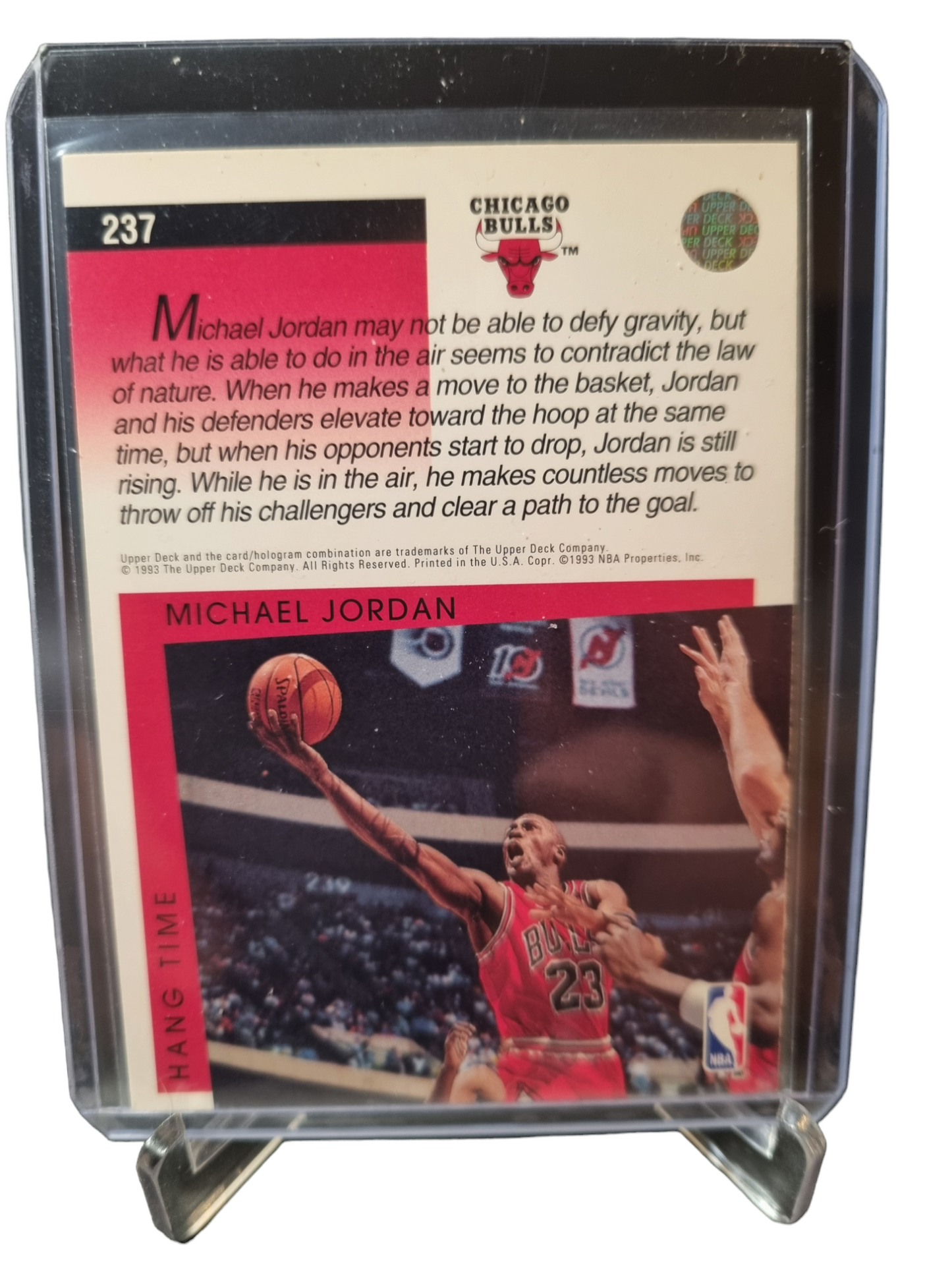 1993 Upper Deck #237 Michael Jordan Hang Time