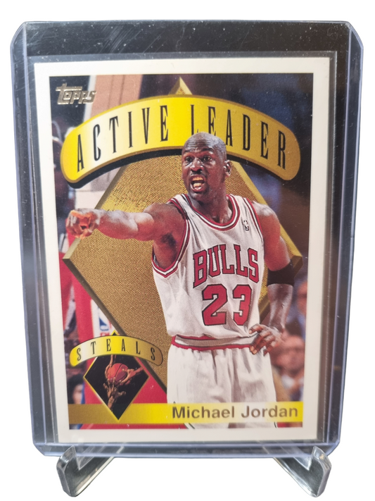 1995-96 Topps #4 Michael Jordan Active Leader Steals