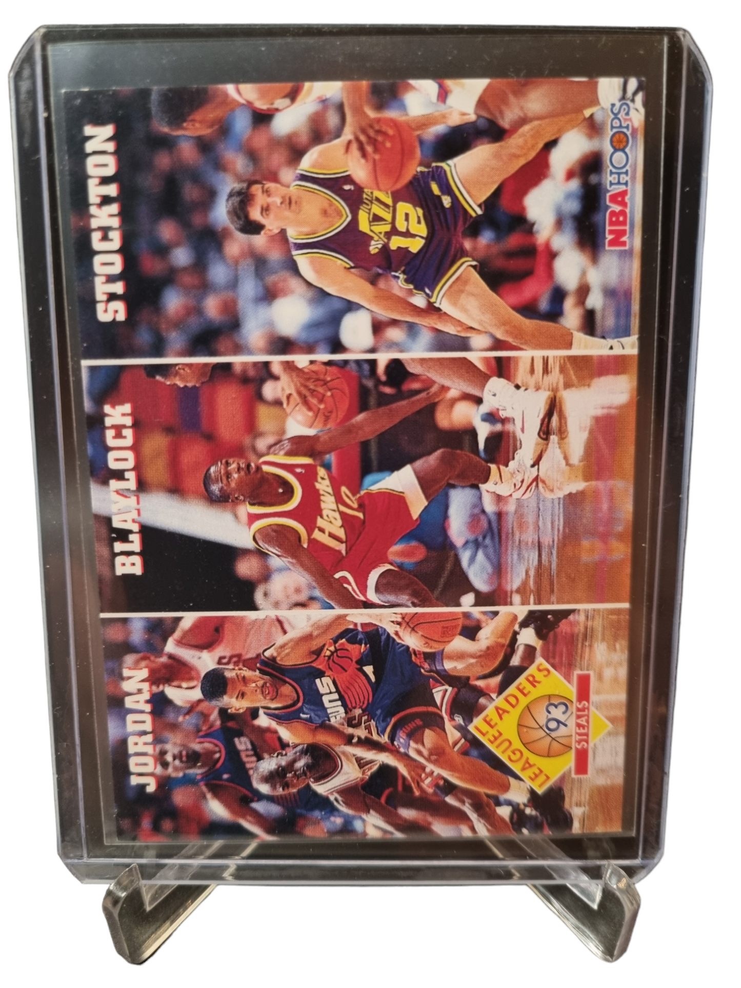 1993 Sky Box #289 Michael Jordan/Blaylock/Stockton League Leaders Steals