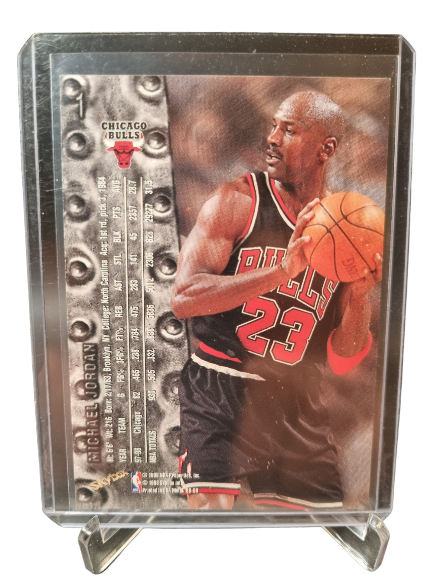 1998 Sky Box #1 Michael Jordan Metal Universe