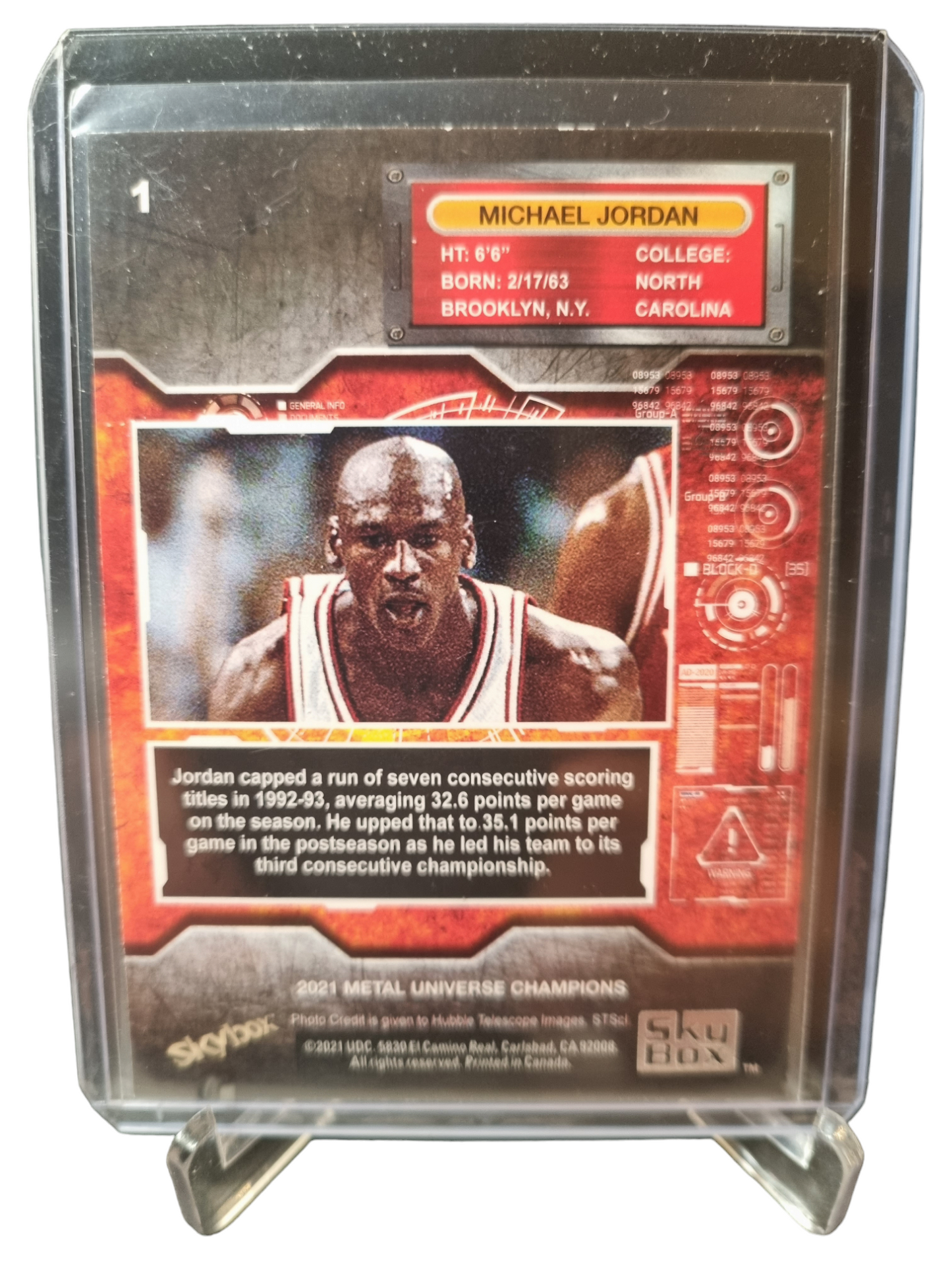 2021 Sky Box #1 Michael Jordan Metal Universe Champion