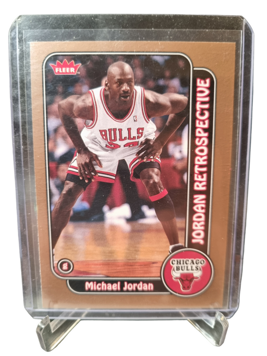 2008-09 Fleer #JR-MJ7 Michael Jordan Jordan Retrospective Insert