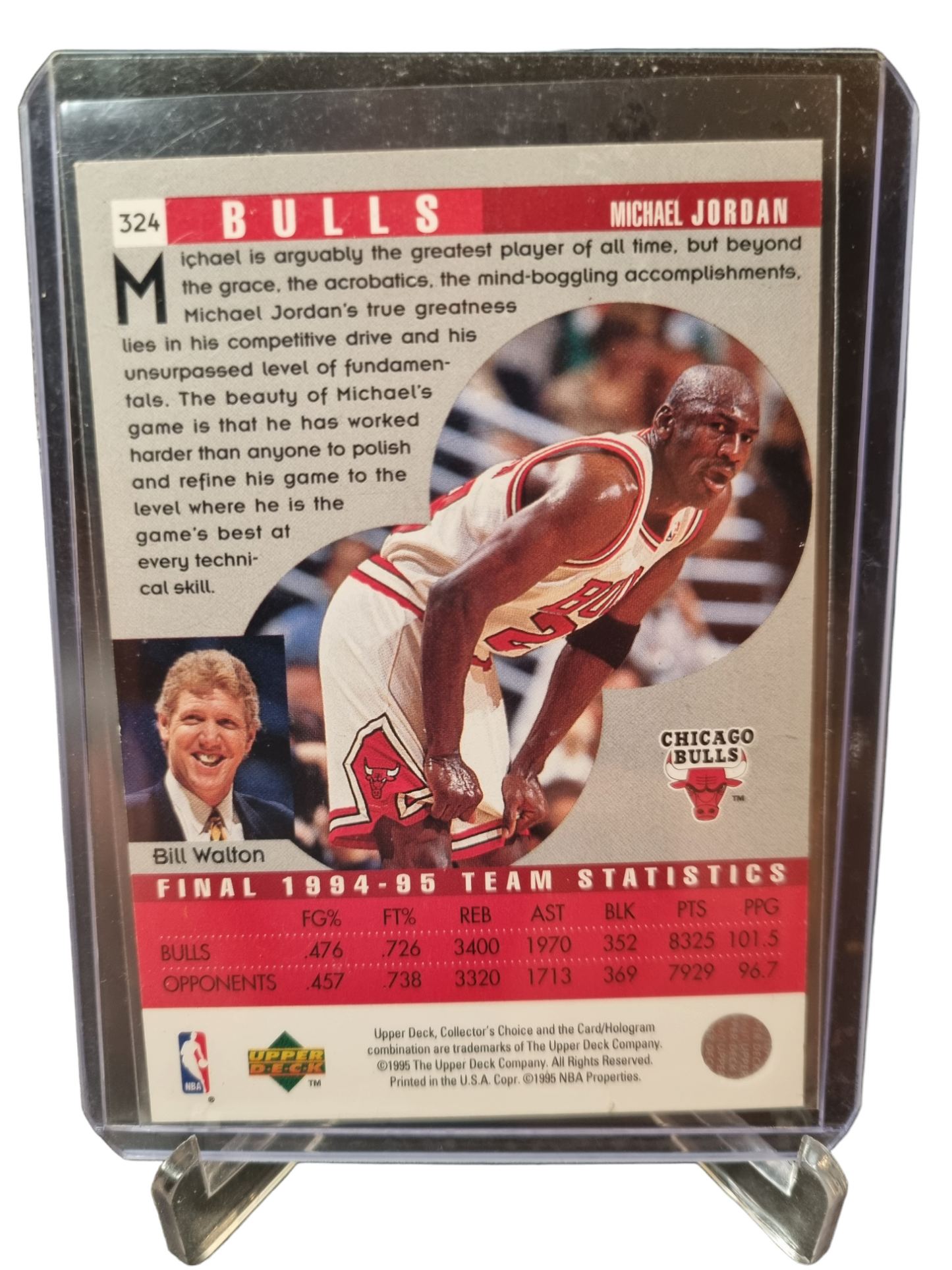 1995 Upper Deck #324 Michael Jordan Scouting Report